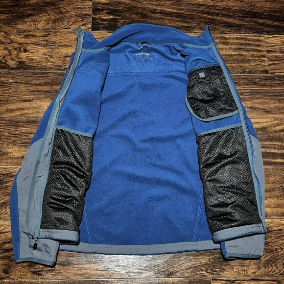 L.L. Bean Fleece Jacket Blue Gray Men’s Size Medium - Picture 7 of 8